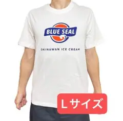 BLUE SEAL ブルーシール Tシャツ 　半袖　L ロゴTシャツ　沖縄