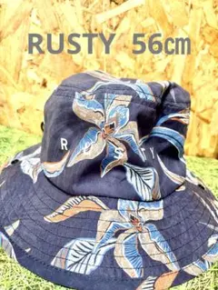 【RUSTY】ボタニカル柄マリンハット　56㎝