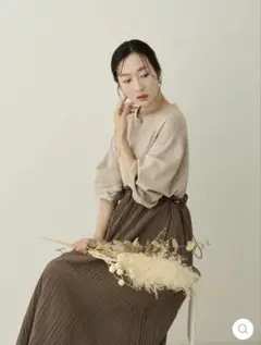 【新品タグあり】honono マタニティワンピース M 授乳服 お宮参り