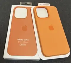 新品未開封の純正iPhone 13 Pro シリコンケース オレンジ
