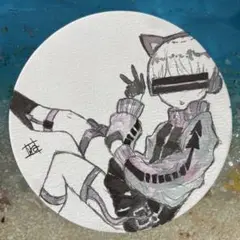 オリジナル手描き原画イラスト にゃーん　Ｎｏ．12