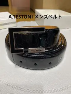 ✨極美品✨a.testoni ア.テストーニ レザーベルト レディース ua91025bul-tmoro.jpg