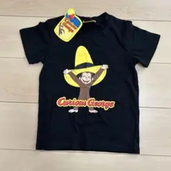 おさるのジョージ 黒 Tシャツ 新品タグ付き 綿100 半袖