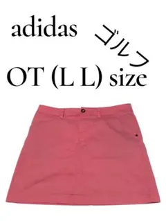 アディダス　adidas ゴルフスカート OT(L L)サイズ ピンク