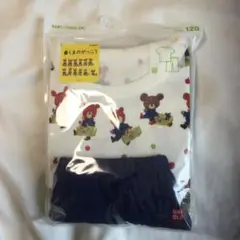 新品　UNIQLO パジャマ 120cm くまのがっこう　ブルー