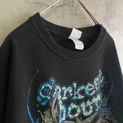 M&O 古着 クレイジー シカ アメリカ輸入 プリント Tシャツ 半袖 黒色