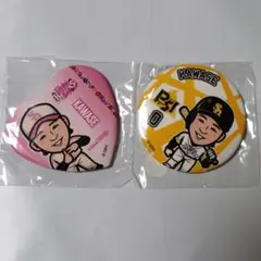 ホークス若鷹ガチャ　川瀬晃選手缶バッジ2個セット