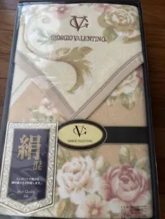 未使用品　giorgio valentino シルク混綿毛布　140×200