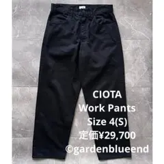 CIOTA スビンコットン ポリエステルツイル 5Pパンツ サイズS ブラック