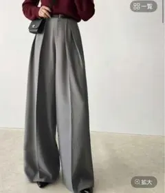 クラシカルエルフ　classical elfグレー ワイドパンツ