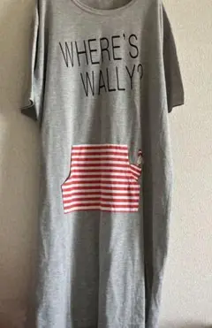 WHERE'S WALLY? 半袖ロングワンピース