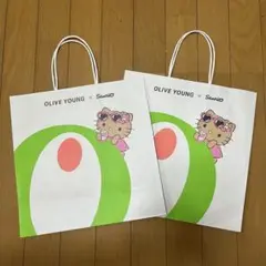 OLIVE YOUNG × Sanrio ショップ袋 2枚セット