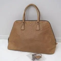 美品・希少素材 PRADA プラダ 2way ハンドバッグ オーストリッチ PRADA - 美品・希少素材 PRADA プラダ 2way ハンドバッグ