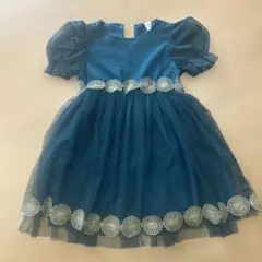 SHEIN ダークブルー チュールドレス 6Y