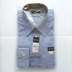 SAVOIA 形態安定ノンアイロン 長袖ワイシャツ（41-76）ブルーストライプ