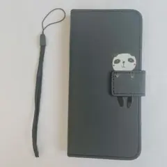 ▪︎ GALAXY S8 ケース スマホケース パンダ ブラック 手帳型