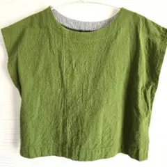 オリーブグリーン Tシャツ フレンチスリーブ