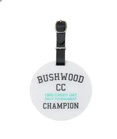新品　TRAVISMATHEW ネームタグ　ホワイト　ゴルフ　ネームプレート