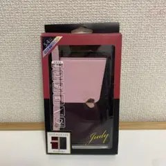Judy 手帳型ケース 5.4インチ ピンク・紫