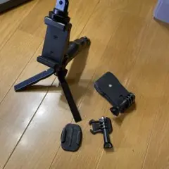 自撮り棒・三脚 ブラック アクションカメラ　DJI ゴープロ　インスタ360