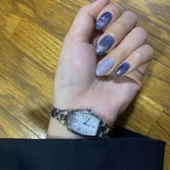 ソーラー電池 腕時計 シルバー