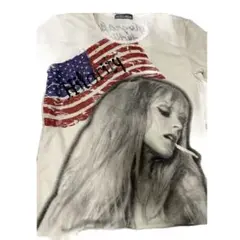 ブラック アメリカ国旗 プリント Tシャツ archive y2k sw