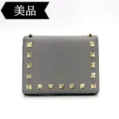 ◇ヴァレンティノ◇ガラヴァーニ/ロックスタッズ/二つ折り財布