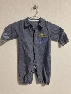 ストライプ柄ロンパース 70-80cm 体重9〜11㎏