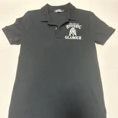 HYSTERIC GLAMOUR ブラック ポロシャツ 半袖