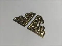 特別！★☆（24枚）【唐草真鍮金具】四隅用、 仏具、神輿、山車、飾り真鍮金具