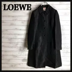 【入手困難】ロエベ☆総柄アナグラム刺繍定番カラーコート 入手困難 希少 美品
