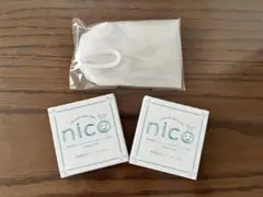nicoせっけん2つ（泡だてネット付）