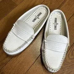 MINNETONKA/ミネトンカ　ローファー　サンダル 23.5〜24 白　夏