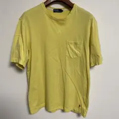 POLO RALPH LAUREN イエロー 半袖 Tシャツ ポケット付き M