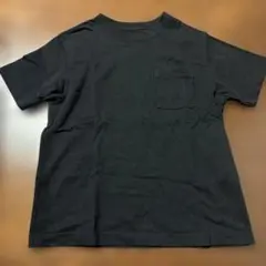 GU ポケット付き 半袖Tシャツ 黒