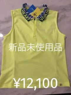 VIVAHEART 蛍光イエロー ノースリーブシャツ 42