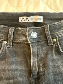 【美品】ZARA ザラ スキニー デニム ボトムス ブラック ストレッチ 34