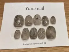 Yuno nail ネイルチップ Lサイズ グレー系