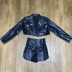 ヴィンテージ クロップドジャケット ショートパンツ セット