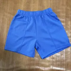青色 150サイズ ハーフパンツ ポケット付き