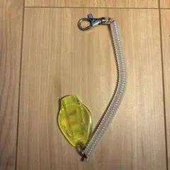 防犯ブザー 防犯笛 コイルストラップ付き