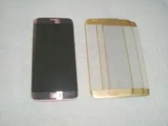 美品 GALAXY S7 edge SCV33 AU + 未使用保護フィルム3枚