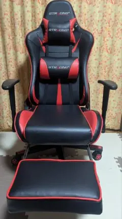 GTR GING ゲーミングチェア 黒と赤