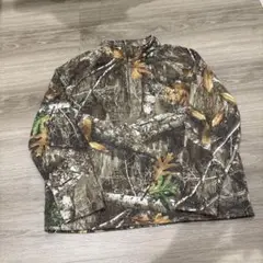 REALTREE ハーフジップスウェット