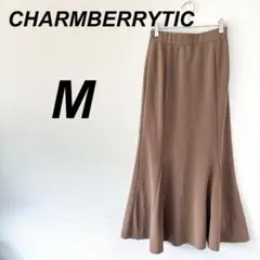 ⭐️チャームベリーチック⭐️ロングスカート　フレア　ブラウン　M　通勤　綺麗め