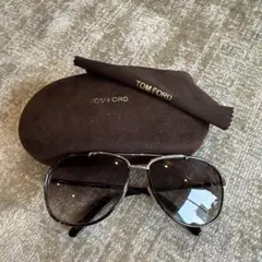 極美品✨TOM FORD サングラス TF466 ティアドロップ ブラウン系 TOM FORD 【超美品 ほぼ未使用】 トムフォード サングラス