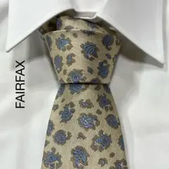 TG2497 FAIRFAX パターン柄 ジャガード シルク ネクタイ 日本製