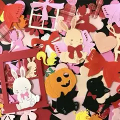 ⑦赤ピンク系ダイカット