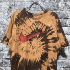 希少 NIKE Tシャツ タイダイ 派手柄 クレイジーカラー ナイキ 赤ロゴ