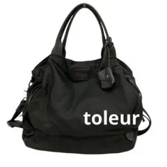 toleur トーラ 2way トート バッグ A4 黒 レディース